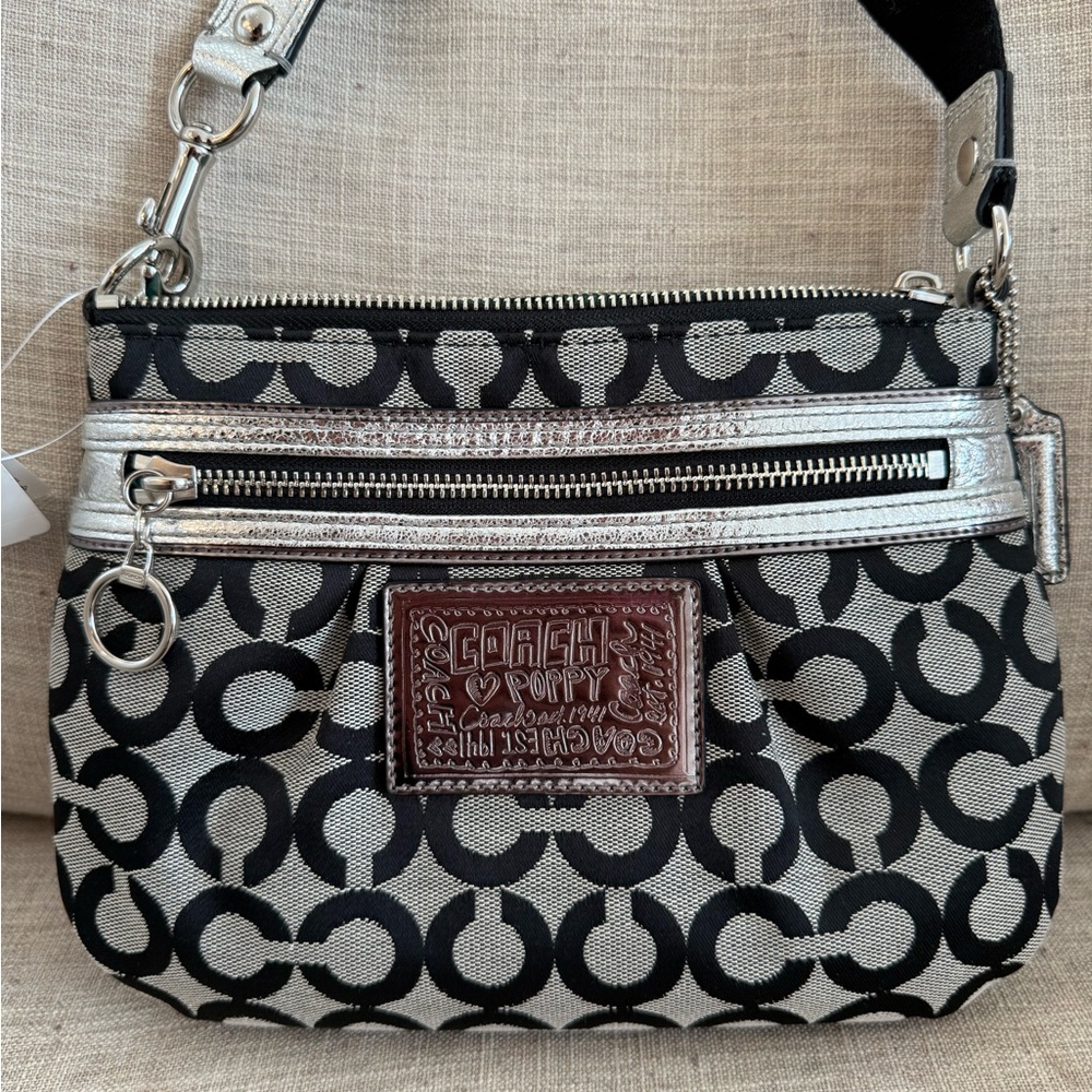 NWT Coach Poppy Op Art Swingpack